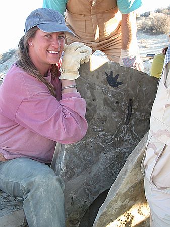 Michele Reynolds with the same smile as Glade (previous).  The fascinating element of discovery temporarily makes one forget about the hard work and exhaustion.