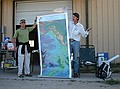 Rich Barclay & Bob Raynolds explaining the large perspective of the geology of the western U.S. and Pacific plates.