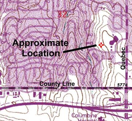 Location of fossils finds.