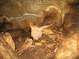 Formations in the cave's "big room" - floor